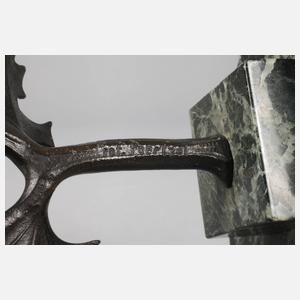 Professor Otto Poertzel, kleiner Vogel auf Distelzweig