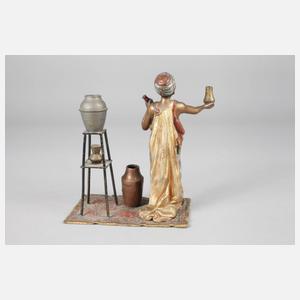 Wiener Bronze orientalischer Vasenverkäufer