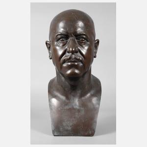 Bronze Herrenbüste