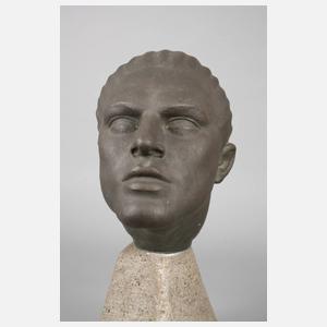 Bronzebüste Art déco