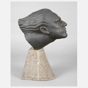 Bronzebüste Art déco