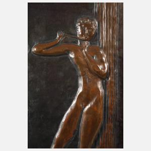 Egidio Casagrande, Wandplatte Kupfer