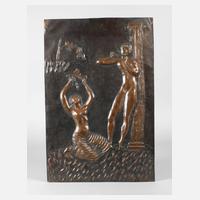 Egidio Casagrande, Wandplatte Kupfer111