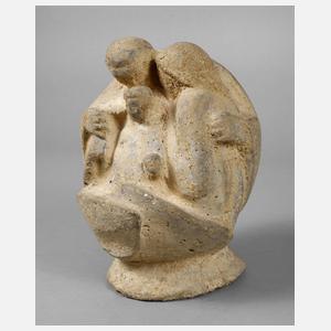 Moderne Figurengruppe junge Familie