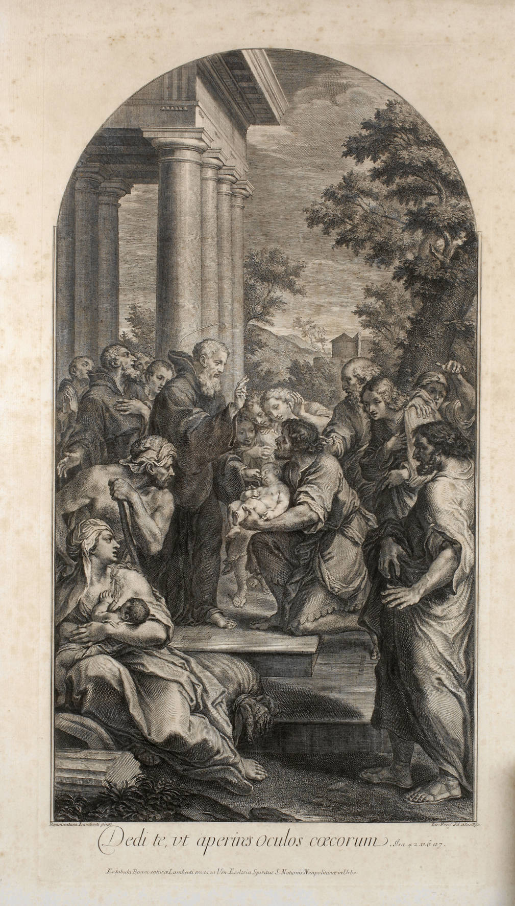 Jakob Frey der Ältere, Heilung eines blinden Säuglings