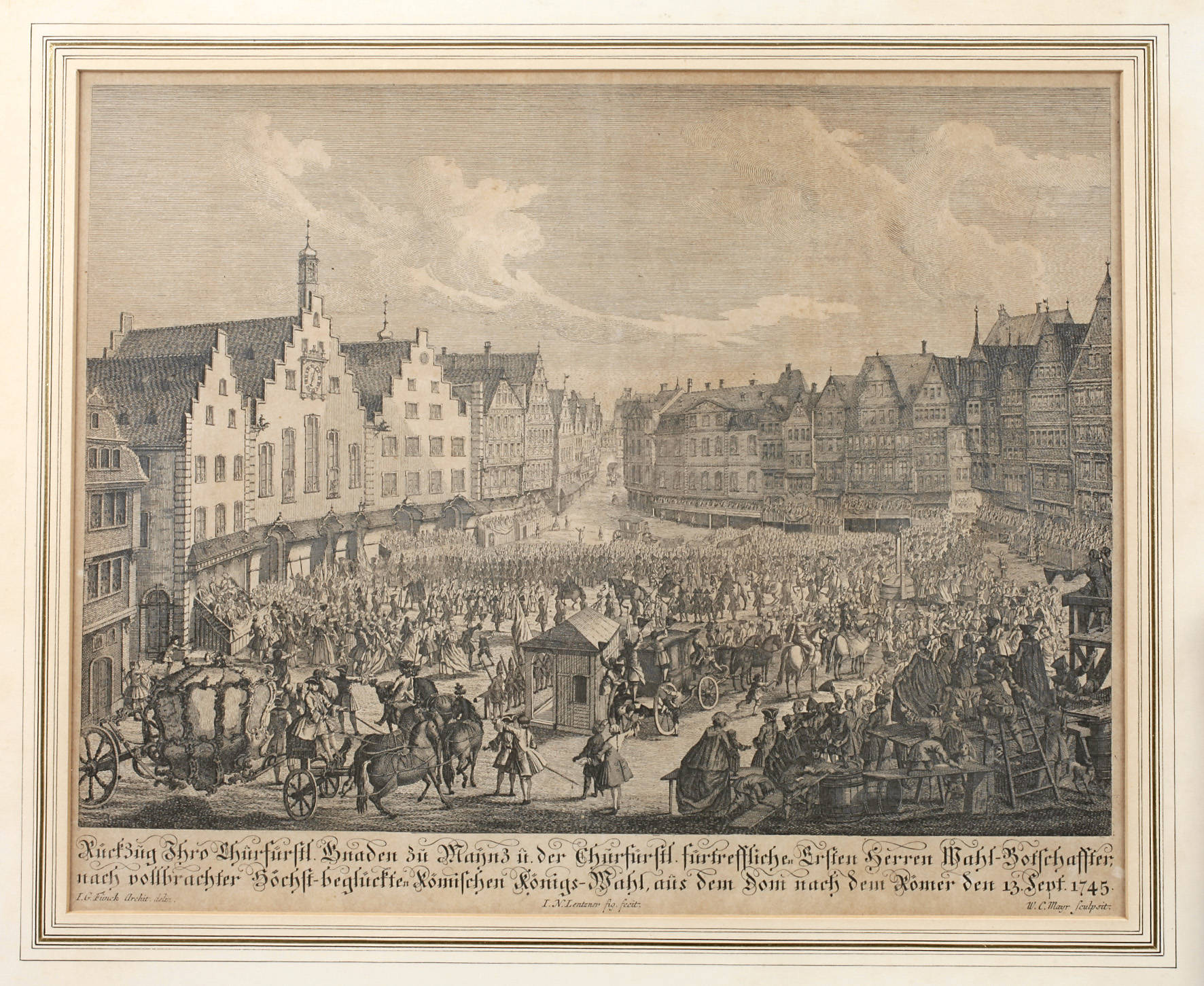 Wolfgang Christoph Mayr, Königswahl von Franz I.