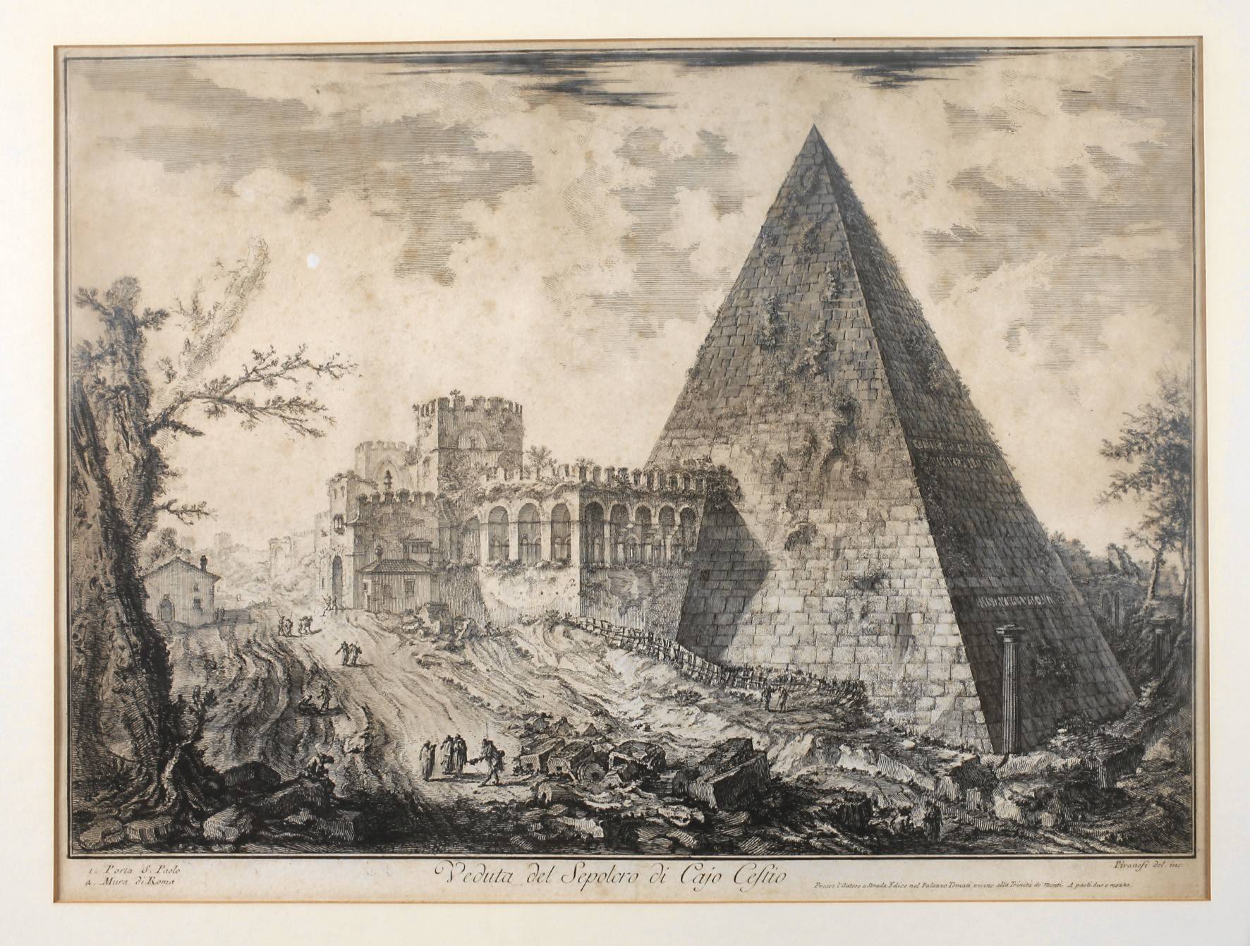 Giovanni Battista Piranesi, Cestius Pyramide