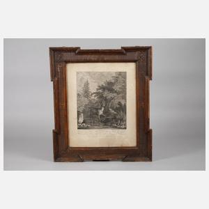 Martin Elias Ridinger, Rehbock mit abnormen Geweih