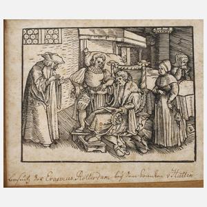 Erasmus von Rotterdam trifft Ulrich von Hutten
