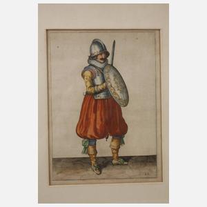 Fünf Soldatendarstellungen