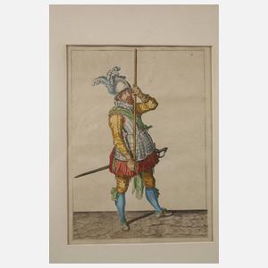 Fünf Soldatendarstellungen