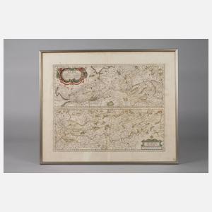 Cornelius Claeszoon Duysend, Kupferstichkarte Elbverlauf