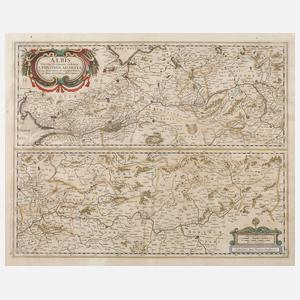 Cornelius Claeszoon Duysend, Kupferstichkarte Elbverlauf