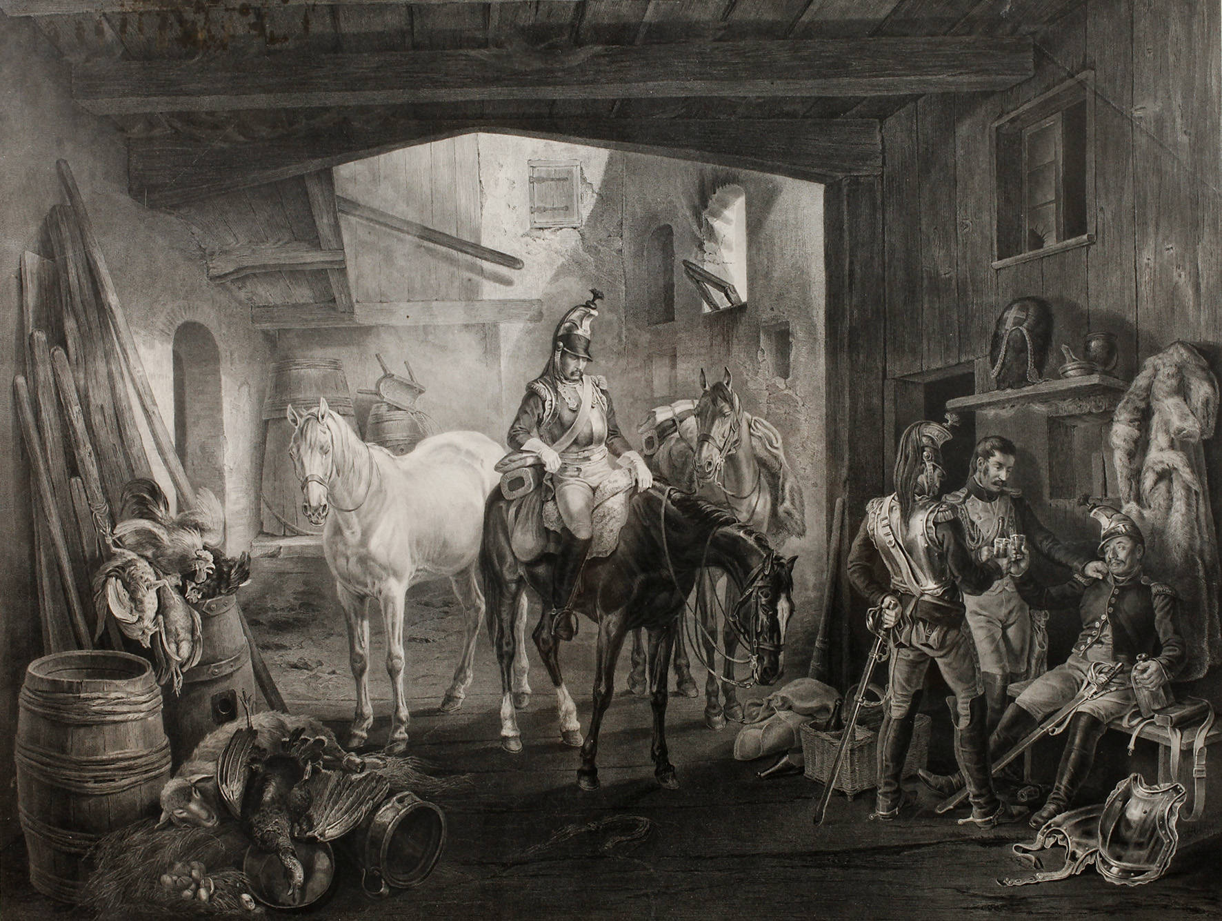 Julius Giere, ”Französische Kürassiere in Moskau”