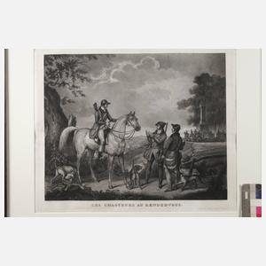 Achille Moreau, attr., Serie von Aquatintaradierungen