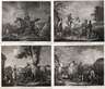 Achille Moreau, attr., Serie von Aquatintaradierungen
