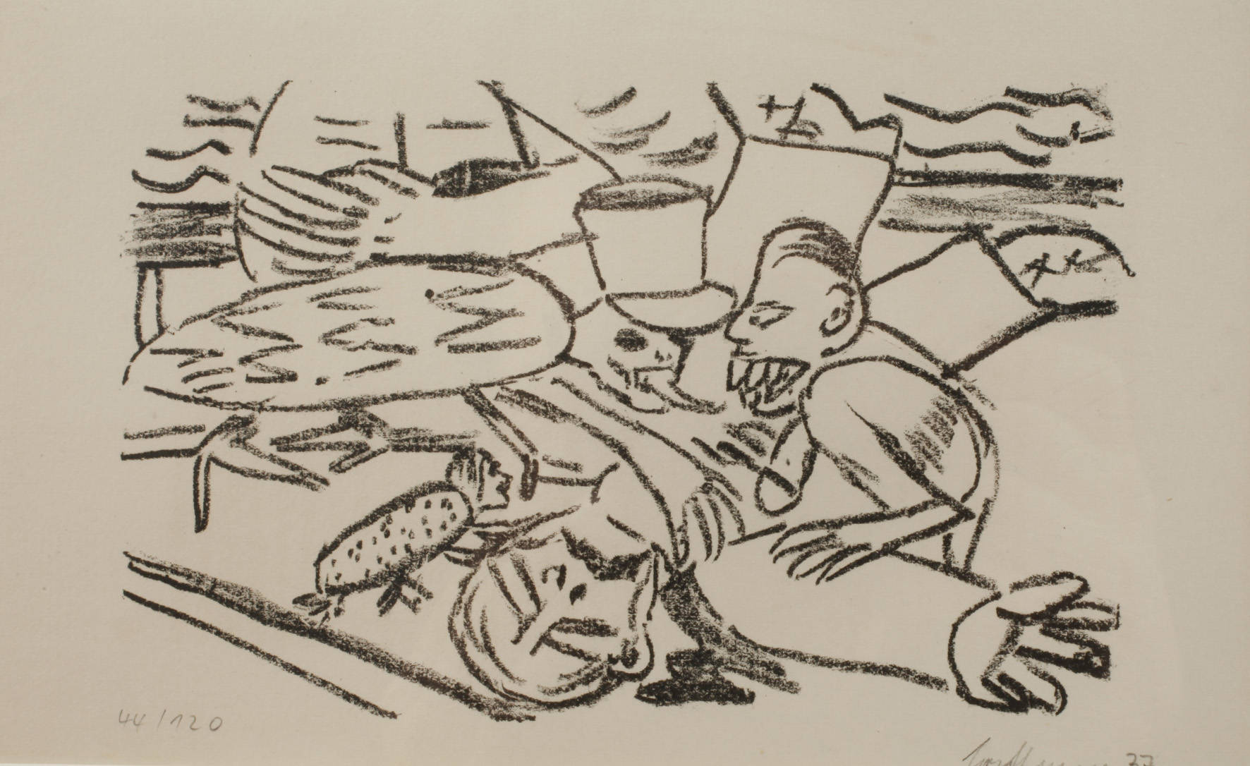 Prof. Max Beckmann, ”Tragödie Zuhause”