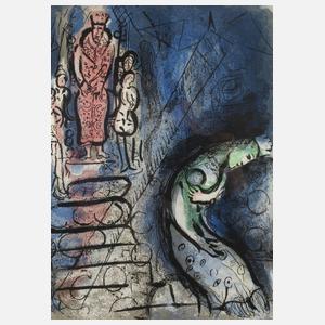 Marc Chagall, ”Assuérus chasse Vasthi”