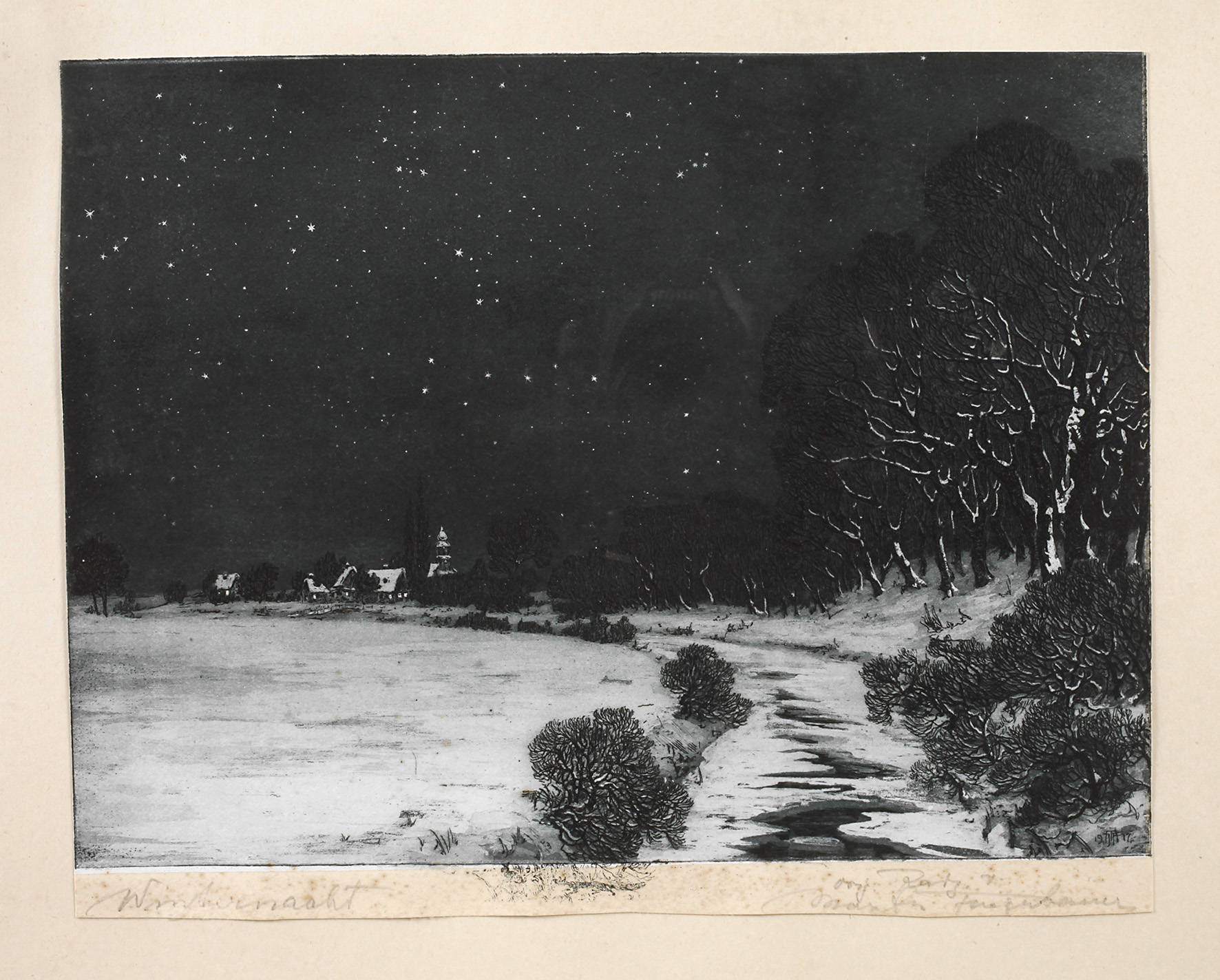 Max Fliegerbauer, ”Winternacht”