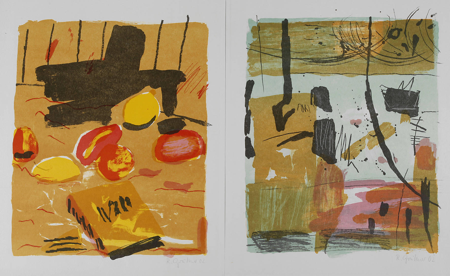 Roswitha Grüttner, Paar abstrakte Kompositionen