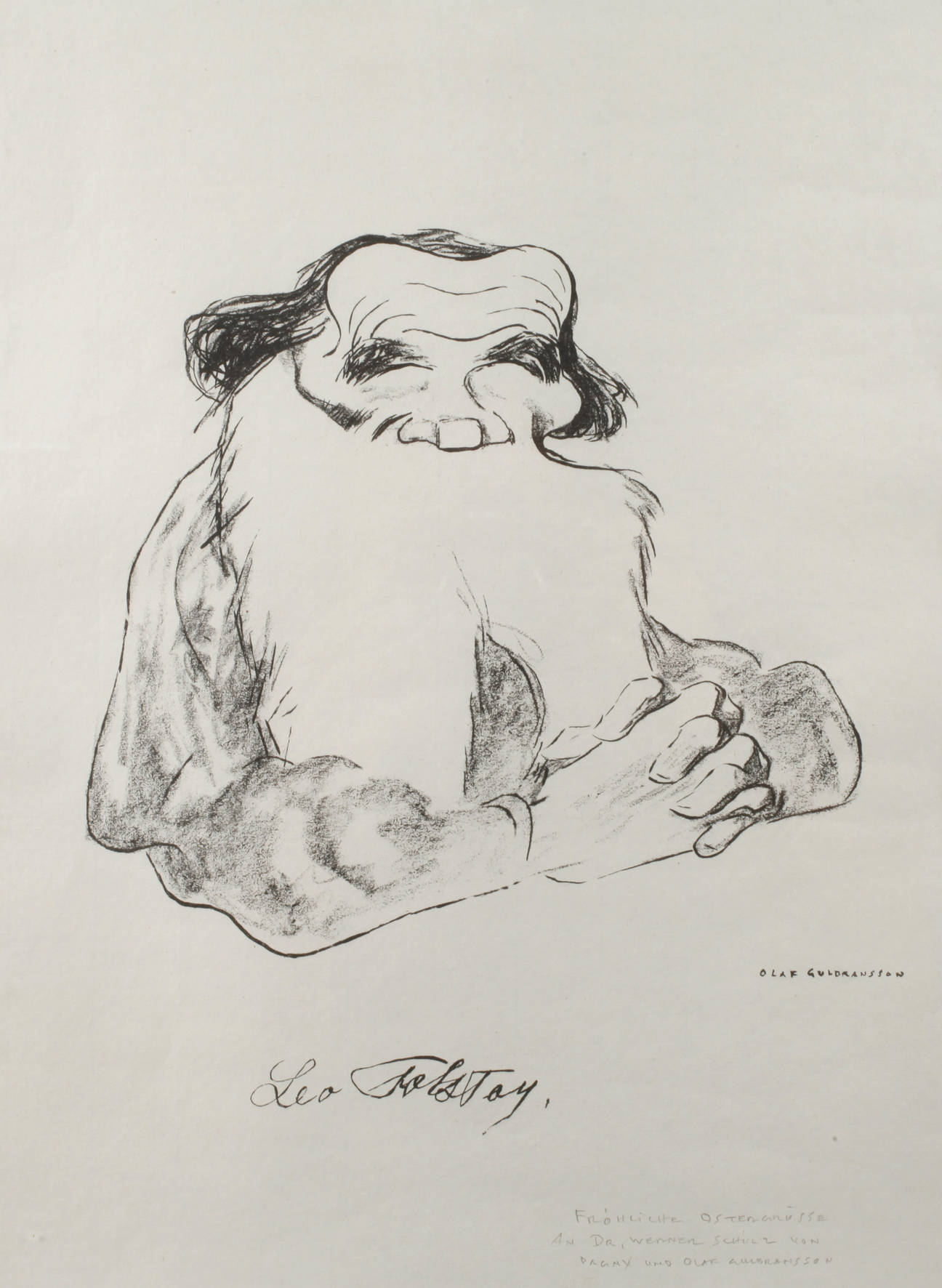 Prof. Olaf Gulbransson, ”Leo Tolstoi”