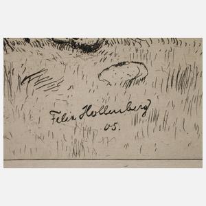 Felix Hollenberg, Schwäbische Alb mit Schloss Lichtenstein