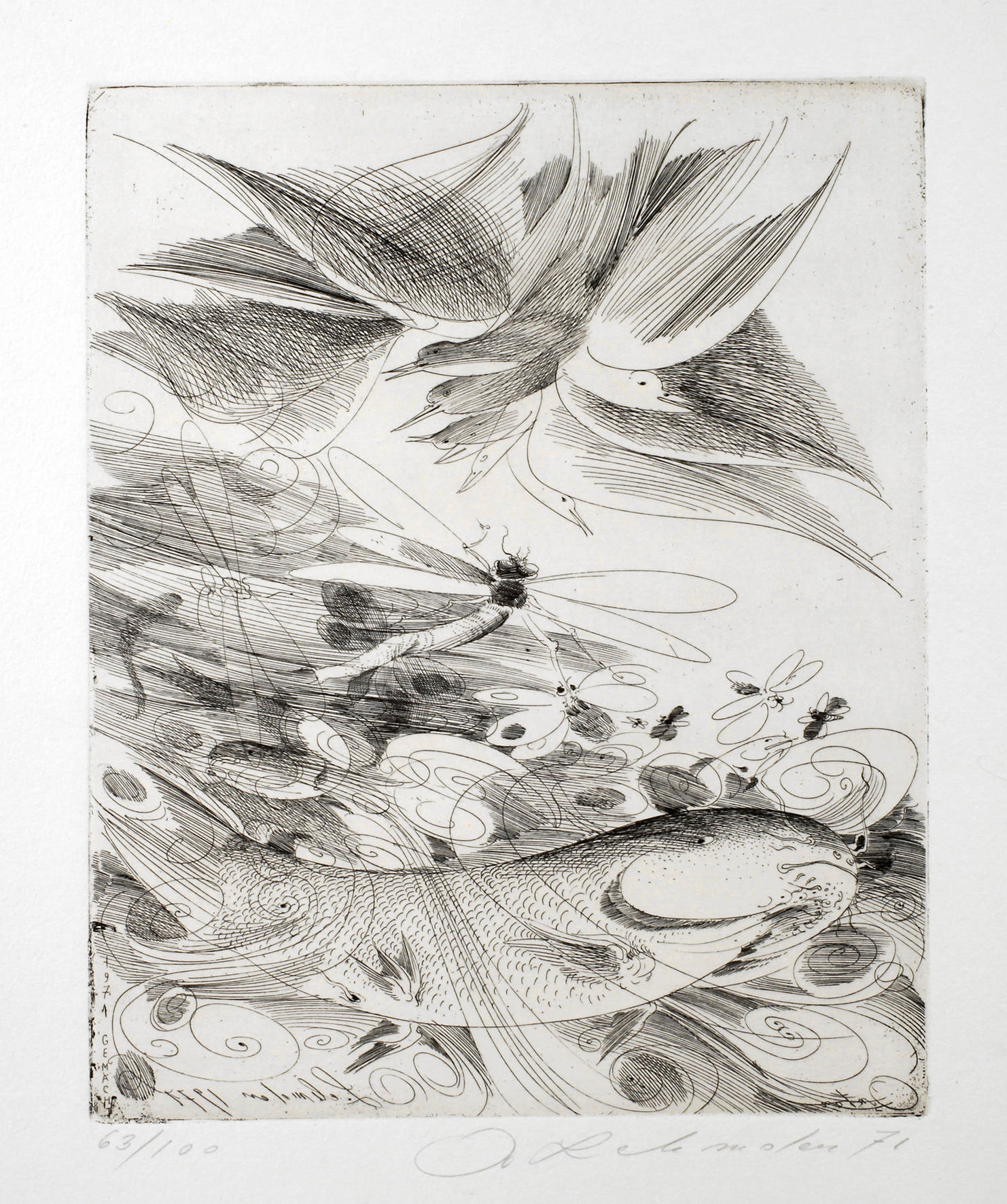 Prof. Anton Lehmden, Tiere