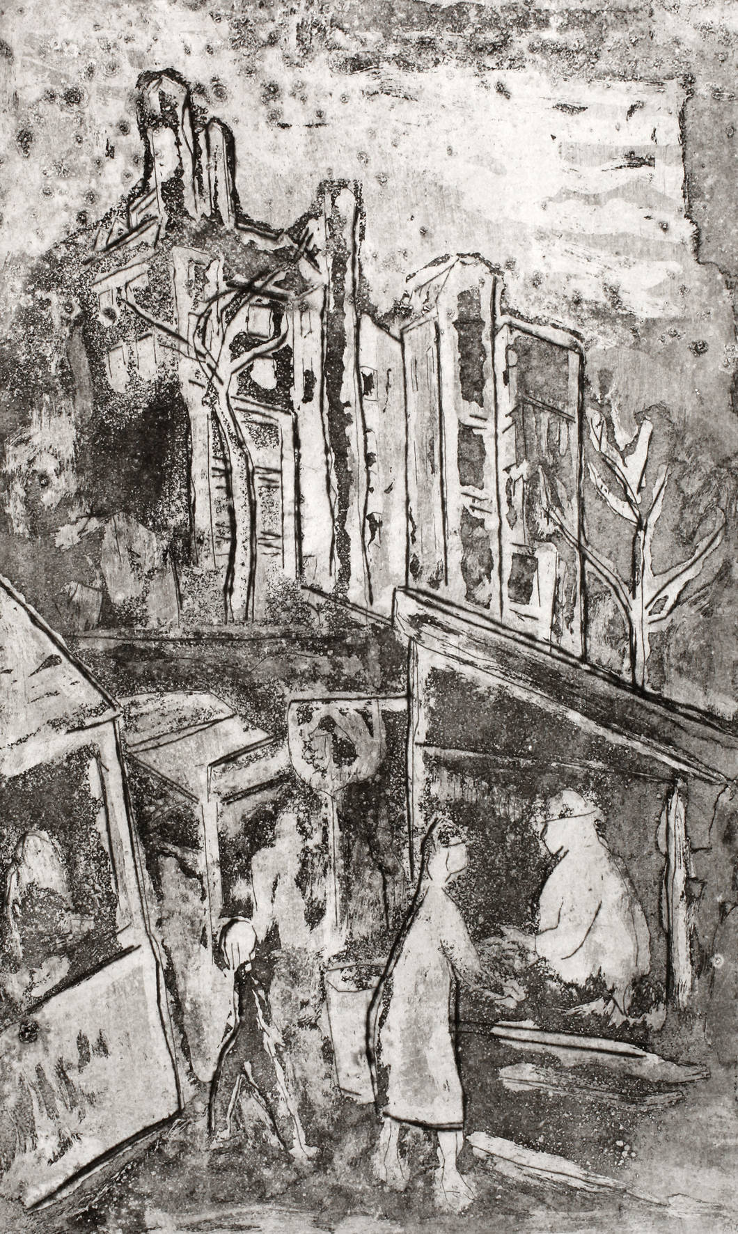 Rudi Lesser, ”Buden am Potsdamer Platz-Berlin”