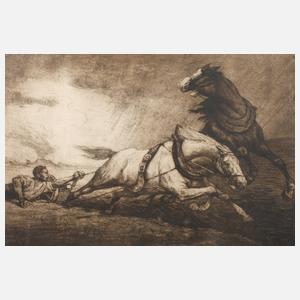 Bernhard Liebig, Durchbrechende Pferde