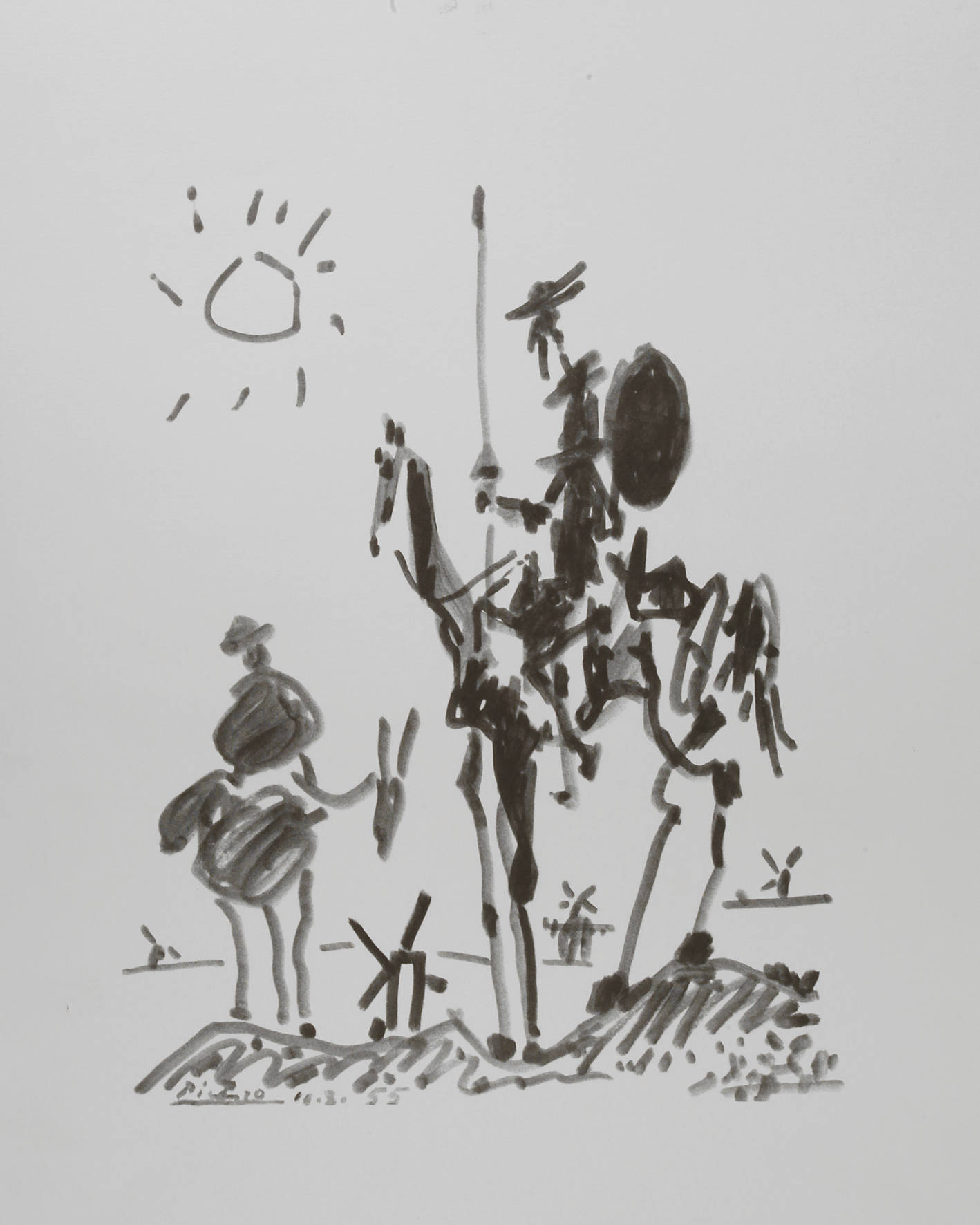 Pablo Picasso, Don Quichotte und Sancho Pansa