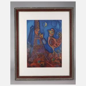 Charles Sorlier, nach Marc Chagall, ”Bonjour Paris”
