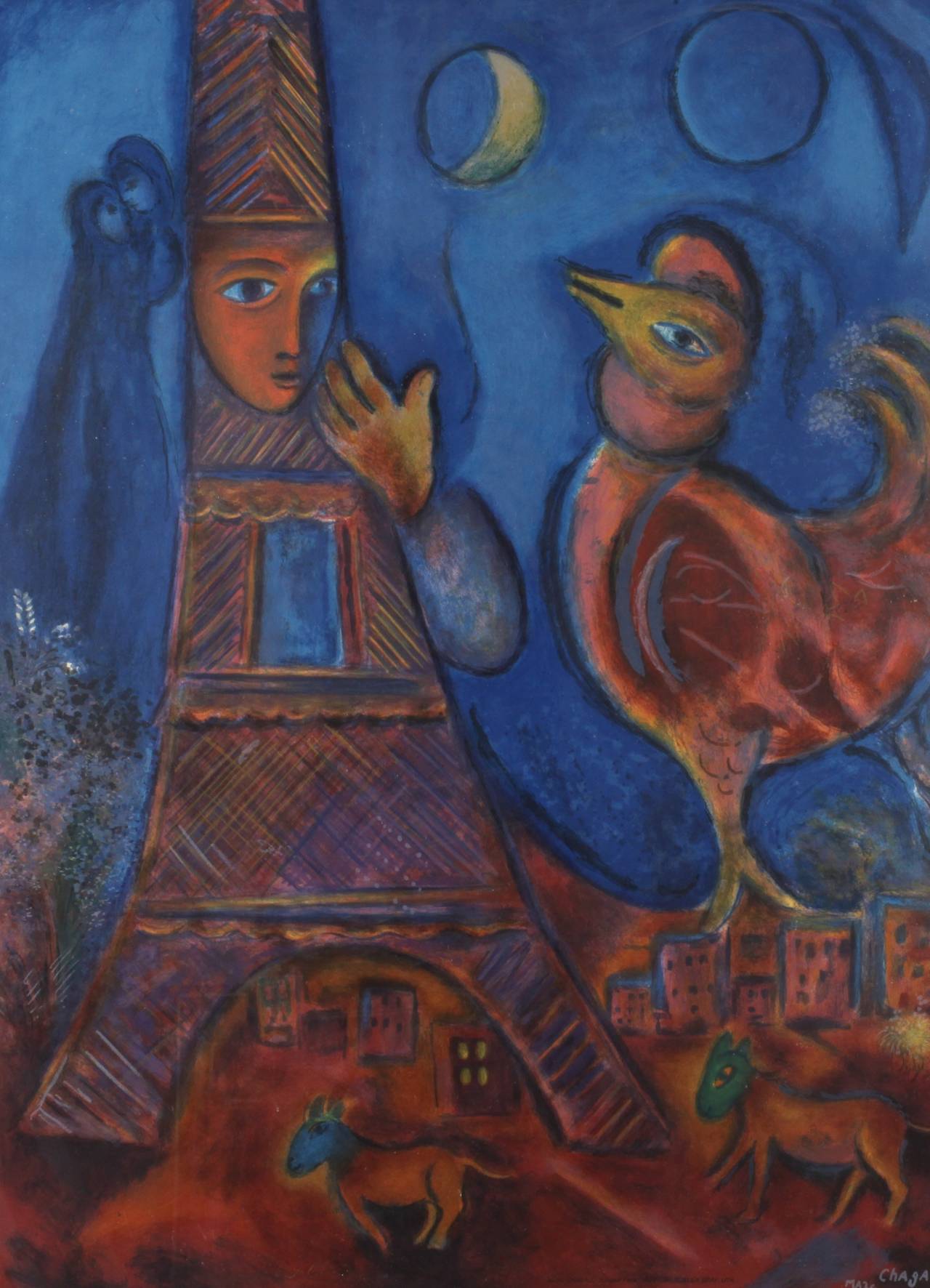 Charles Sorlier, nach Marc Chagall, ”Bonjour Paris”