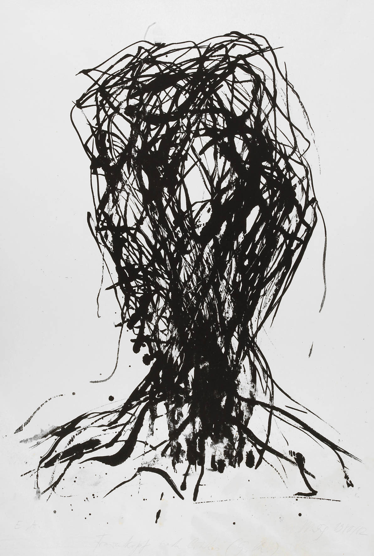 Prof. Max Uhlig, ”Frauenkopf nach links”