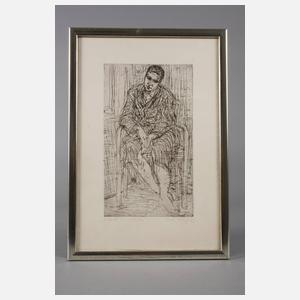 Prof. Max Uhlig, ”Modell im Atelier