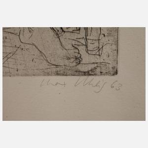 Prof. Max Uhlig, ”Modell im Atelier