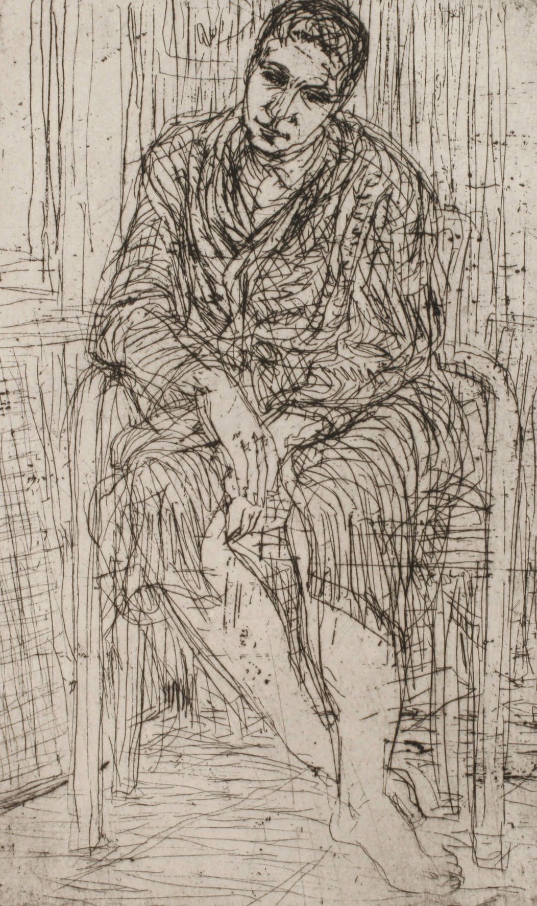 Prof. Max Uhlig, ”Modell im Atelier