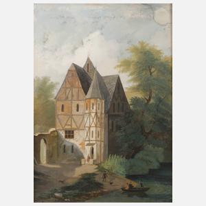 Johann Andreas Harmsen, attr., Jagdschloss