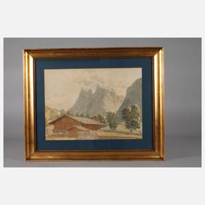 Prof. Troels Lund, ”Grindelwald mit Wetterhorn”