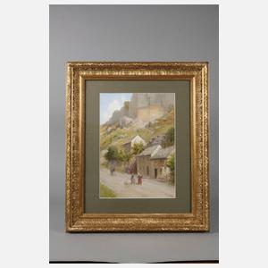 Bernhard Mühlig, Ländliche Szene im Gebirge