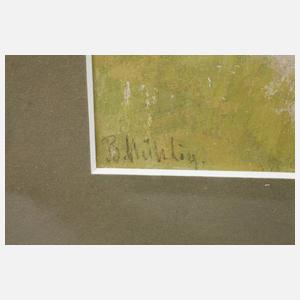 Bernhard Mühlig, Ländliche Szene im Gebirge