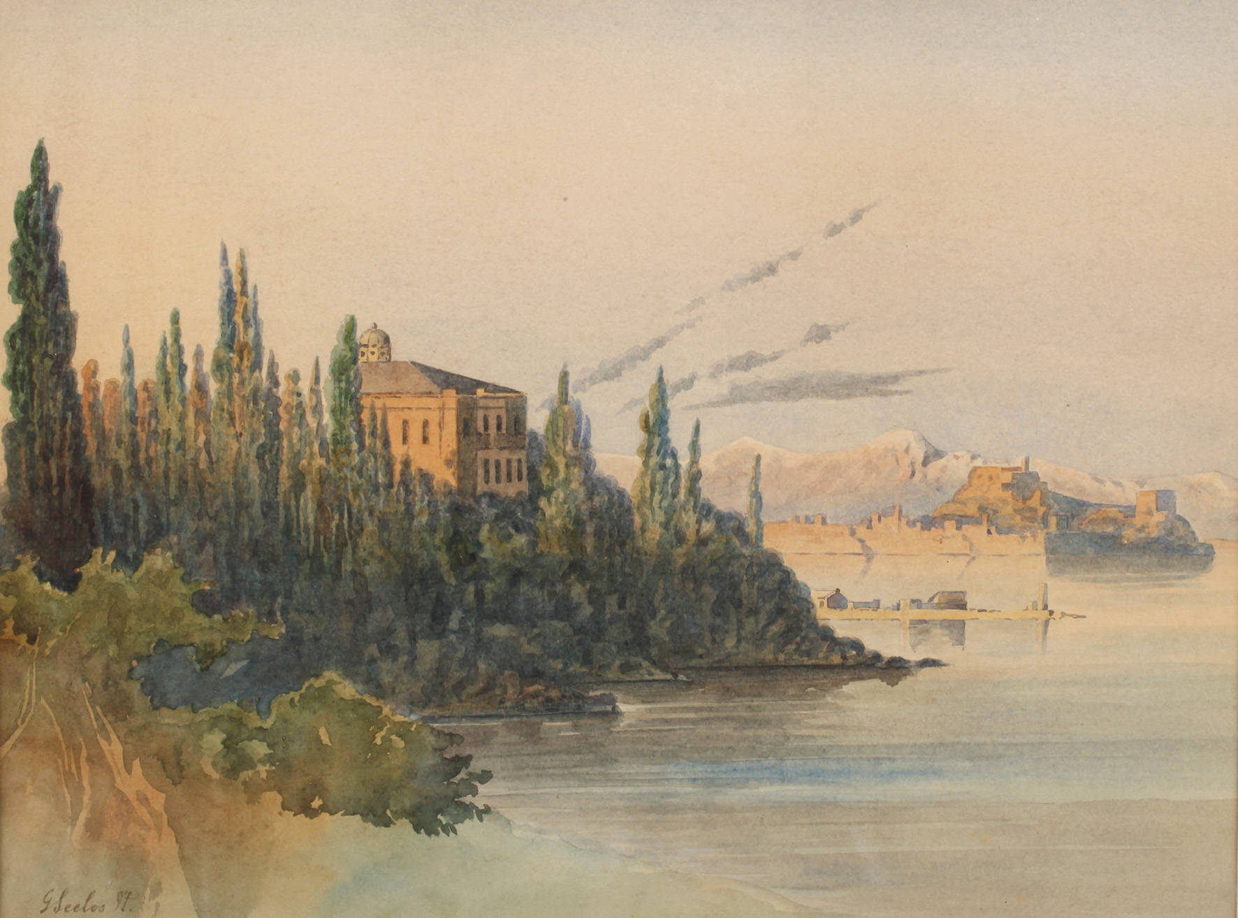 Gottfried Seelos, ”Motiv aus Lausanne”