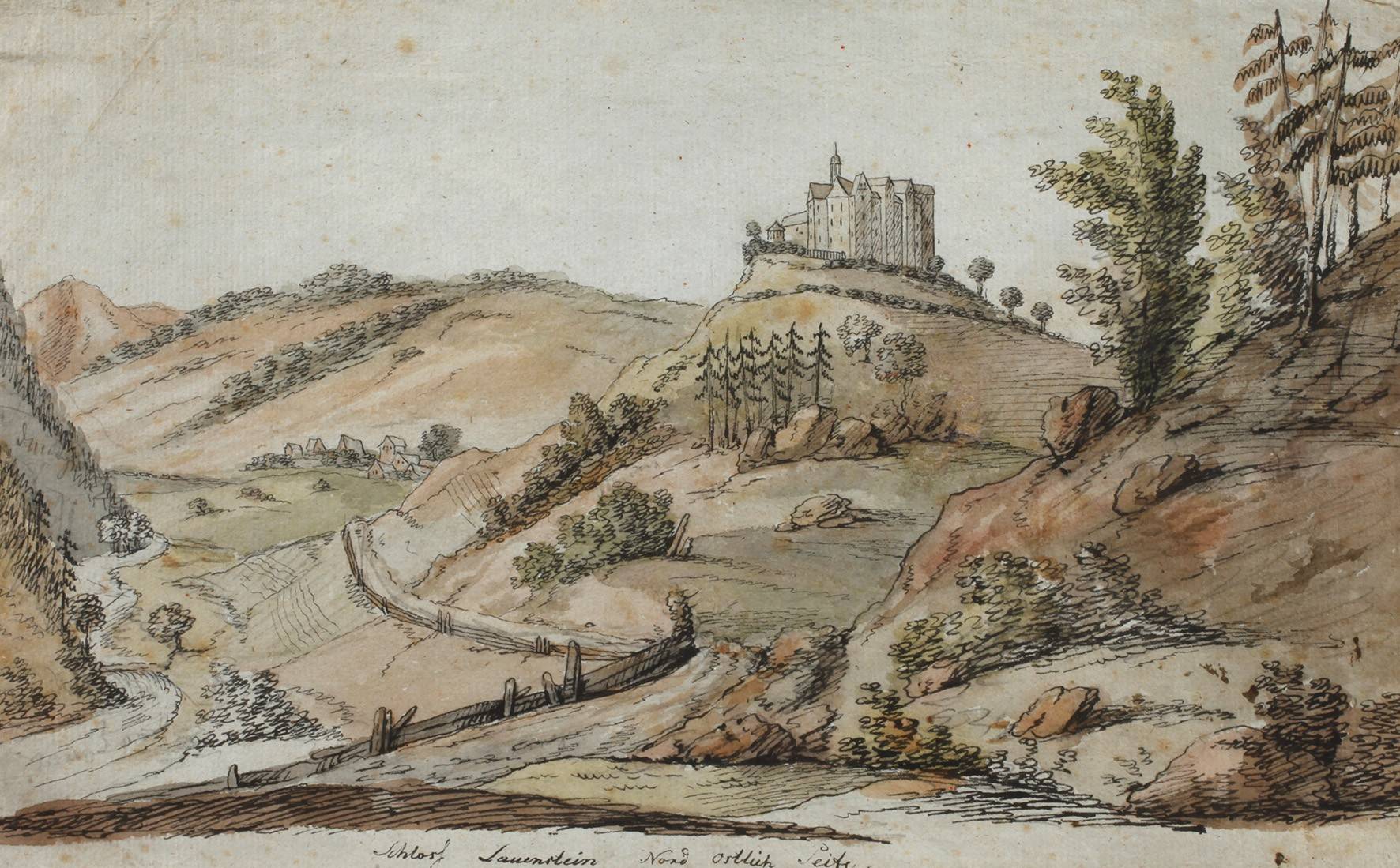 ”Schloss Lauenstein nordöstliche Seite”