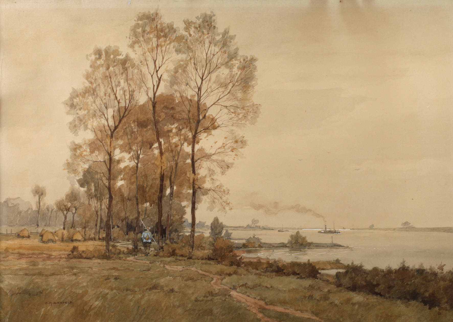 Cornelius Anton Bartels, ”Herbst am Niederrhein”