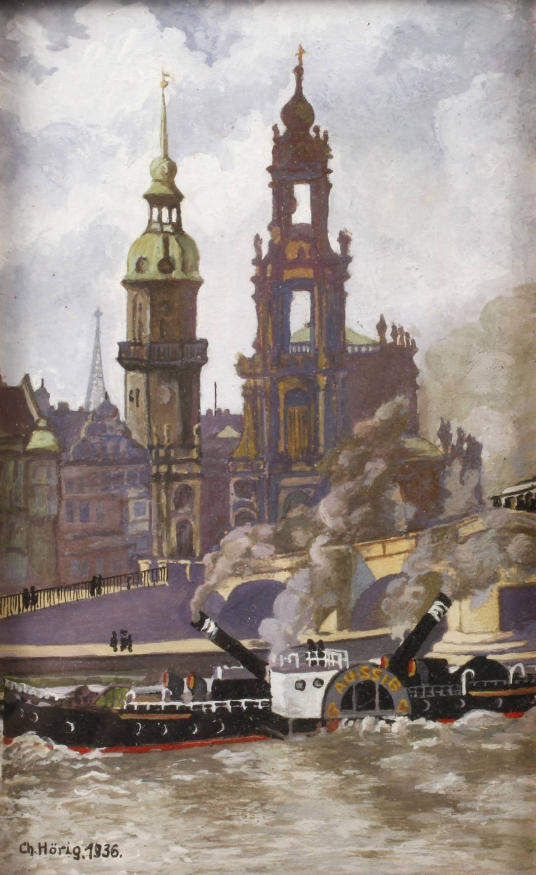 Ch. Hörig, Ansicht von Dresden