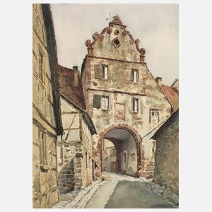J. Klassert, ”Stadttor in Forchtenberg”