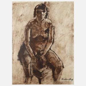 Bruno Krauskopf, Sitzender weiblicher Akt