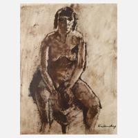 Bruno Krauskopf, Sitzender weiblicher Akt111