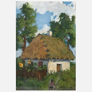 A. Moraveg, Gartenhaus im Sommer