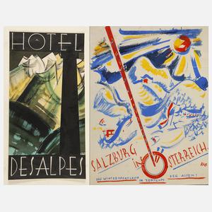 Bernhard Nowak-Cavon, Paar Plakatentwürfe