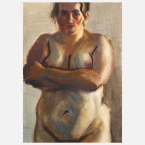 Curt Querner, ”Stehender weiblicher Akt von vorn”